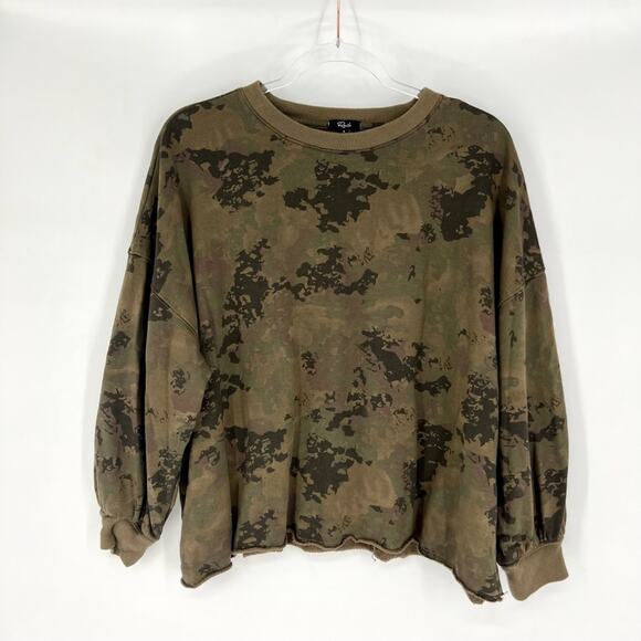 Rails Reeves Camo Pullover Crewneck Sweatshirt Size Small - Picture 1 of 13